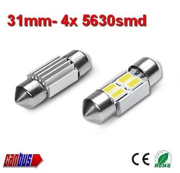 2x 12v Canbus 31mm 4 x 5630smd- 125 lumen, Verzenden, Nieuw