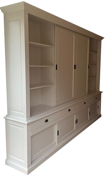 Buffetkast wit Landsmeer 320 x 240 cm dichte middendeuren, Ophalen of Verzenden, Nieuw