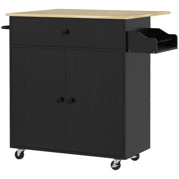 Keukenwagen Met Lade, Kastvak, Handdoekstang, 106 X 42 X 87, Huis en Inrichting, Verzenden, Nieuw