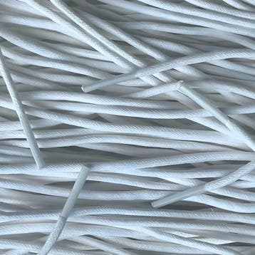 Ronde wax veters - Wit • 120  cm x 3 mm, Kleding | Heren, Schoenen, Ophalen of Verzenden, Nieuw
