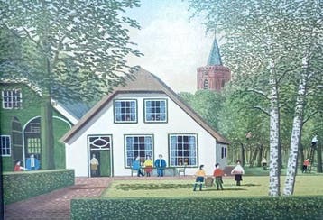 Jaap ter Haar (1922-1998) - Boerderij blaricum