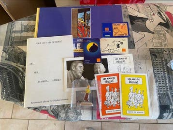 Tintin - 4 Boekje niet voor verkoop en lidmaatschapskaarten, Nieuw