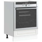 vidaXL Ovenkast Porto bewerkt hout wit, Verzenden, Nieuw, Wit