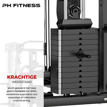 Fitness Krachtstation | Premium Power Rack 1310 | Homegym, Benen, Nieuw, Metaal, Krachtstation
