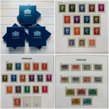 Nederland 1945/1999 - Vrijwel complete verzameling in drie, Gestempeld