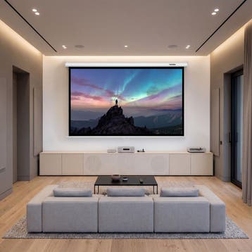 Beamerscherm Cinema, 16:9, 4K, HD, voor wand of plafond, Verzenden, Nieuw