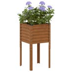vidaXL Plantenbak 45x45x88 cm weerbestendig staal, Verzenden, Nieuw, Metaal