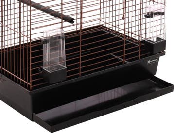 Vogelkooi Bizet – Koper/Zwarte Binnenkooi voor Parkieten,., Verzenden, Nieuw, Overige materialen, Vogelkooi