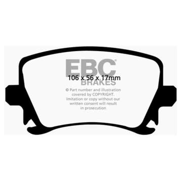 EBC 06-13 Audi A3 2.0 Turbo (Girling rear caliper) Ultimax2, Ophalen of Verzenden, Nieuw