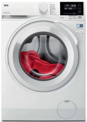 AEG LR6A668 - Wasmachine - 8 kg - 1600 tpm - Energieklasse A, Ophalen of Verzenden, Zo goed als nieuw, Voorlader, 85 tot 90 cm