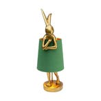 *WOONWINKEL* Kare Design Rabbit Gold/Green Tafellamp Konijn, Verzenden, Nieuw