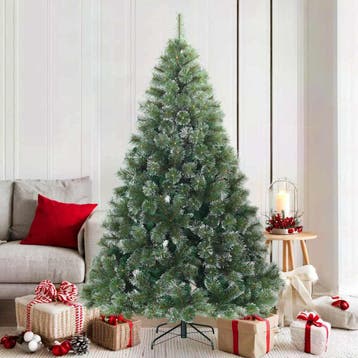 vidaXL Kunst Kerstboom met Geveerde Takken, Sneeuw Bedekt, Verzenden, Nieuw