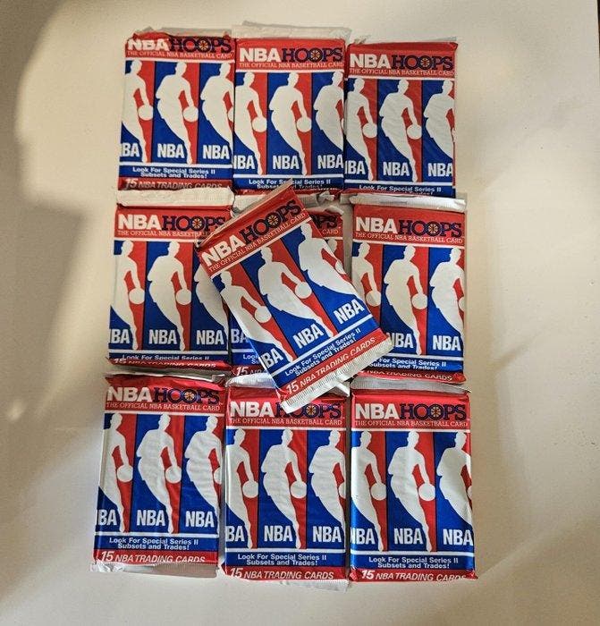 1990/91 NBA Hoops Michael Jordan, Magic Johnson, ..., Verzamelen, Stickers