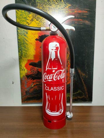 fp pop art - Coca Cola Extincteur . Red Coca Classic Édition