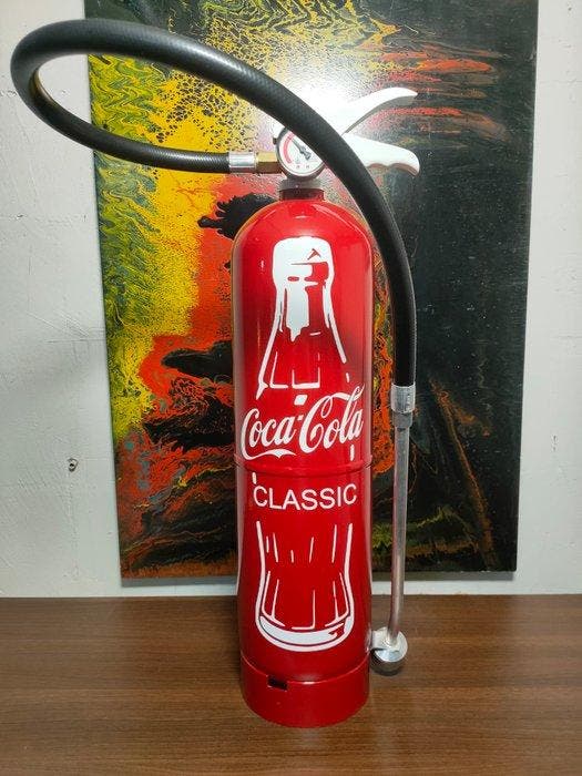 fp pop art - Coca Cola Extincteur . Red Coca Classic Édition, Antiek en Kunst, Kunst | Designobjecten