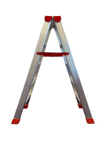 Aluminium Huishoudtrap | Veilig | 150kg | Laatste Stuks!, Nieuw, Ophalen of Verzenden, Ladder, Opvouwbaar of Inschuifbaar