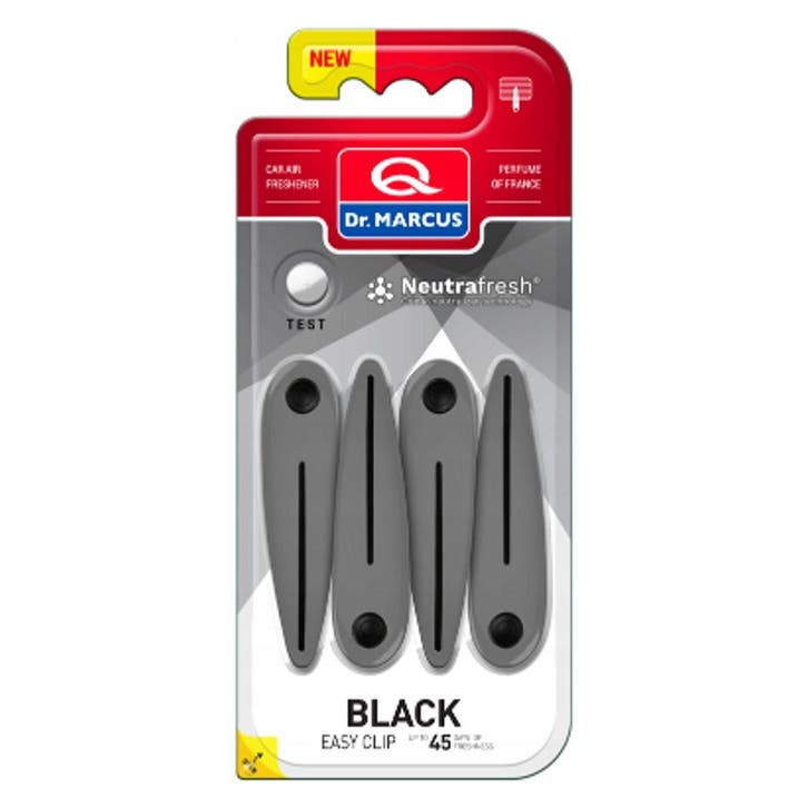 Dr. Marcus Easy Clip Black luchtverfrisser met neutrafresh, Auto diversen, Auto-accessoires, Ophalen of Verzenden