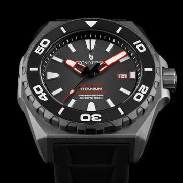 Tecnotempo - Titanium Diver 500M Hexagon - Automatic Swiss, Nieuw