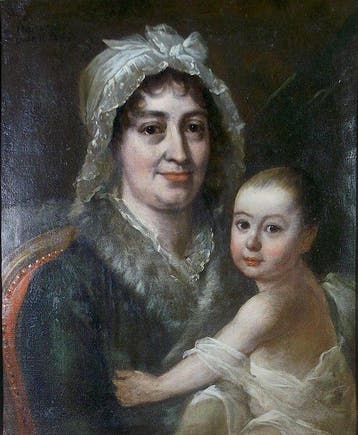 Heinsius Johann Julius (1740-1812) - Ritratto di madre e