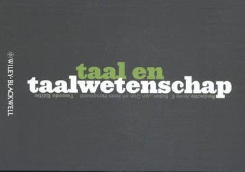 Taal en Taalwetenschap - Taal en Taalwetenschap, Boeken, Ophalen of Verzenden, Nieuw