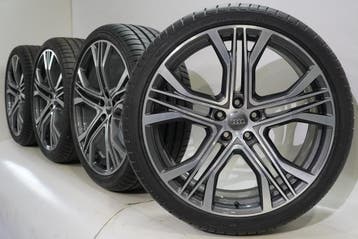 Audi A6 A7 4K C8 21 inch velgen Bridgestone Zomerbanden Nieu, Auto-onderdelen, Banden en Velgen, Gebruikt, Velg(en), Zomerbanden