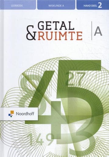 Getal amp Ruimte Wiskunde A. Havo deel 2 leerb 9789001735333, Zo goed als nieuw