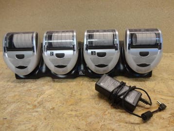 Set of 4 Zebra MZ320 WIFI 802.11b/g Portable Label Printer +, Ophalen of Verzenden, Gebruikt, Zebra