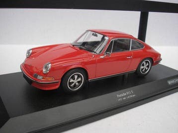 Minichamps 1:18 - Modelauto - Porsche 911 S - 1972 - Red -, Nieuw