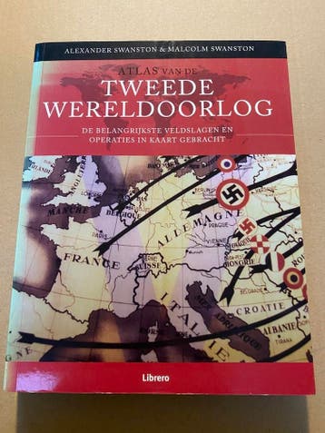 WO II - Belangrijkste Veldslagen Operaties in Kaart 400 blz., Verzamelen, Verzenden