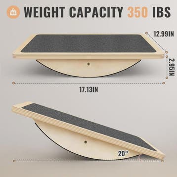 Houten Balansbord - Anti-slip Rocker & Wobble Board voor Fit, Verzenden, Nieuw