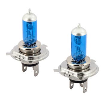 SuperWhite Blauw H4 60-55W/12V/4000K Halogeen Lampen, set á, Auto-onderdelen, Verzenden, Nieuw