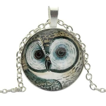 Fako Bijoux - Ketting - Cabochon - Uil, Verzenden, Nieuw