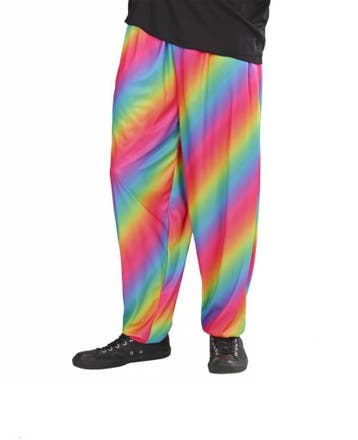 Baggy broek 80s regenboog, Ophalen of Verzenden, Nieuw