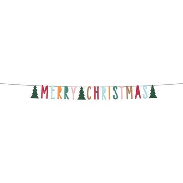 Letterslinger Merry Christmas - Holly Jolly (1,5m), Ophalen of Verzenden, Nieuw