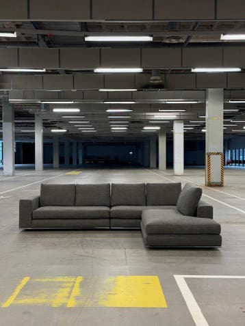 Minotti Hamilton Hoekbank | Bruin | NIEUWSTAAT + GARANTIE, 300 cm of meer, Ophalen of Verzenden, Zo goed als nieuw, Bank Hoekbank Bankstel Bankje Loungebank Banken Chaise Lounge 