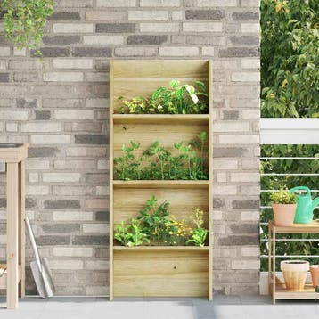 vidaXL Plantenplanken Bruin 50 x 15 x 117 cm Geïmpregneerd, Verzenden, Minder dan 60 cm, Nieuw, 60 cm of meer