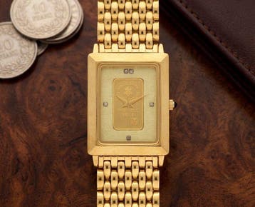 Swiss bank corporation - Gold Ingot Tank Watch (Serie, Nieuw