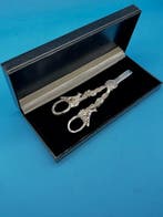 Silver-Plated Grape Shears – Highly Detailed Fox & Grapes