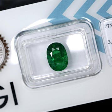 Zonder minimumprijs - 1 pcs Groen Tsavoriet - 3.70 ct -, Nieuw