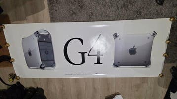 Ultra Rare Oversized Apple Power Mac G4 Banner Velocity, Nieuw
