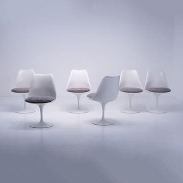 Knoll - Eero Saarinen - Stoel (6) - Tulipstoel - Aluminium,