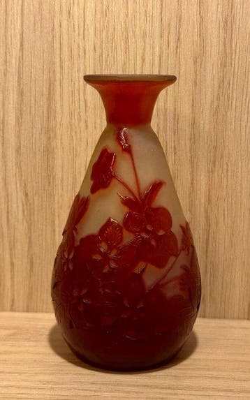 Emile Gallé - Emile Gallé - Vaas - Glas - Miniatuurvaas, Antiek en Kunst
