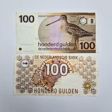 Nederland. - 2 x 100 Gulden 1977/1992 - PL105, PL104 (Zonder