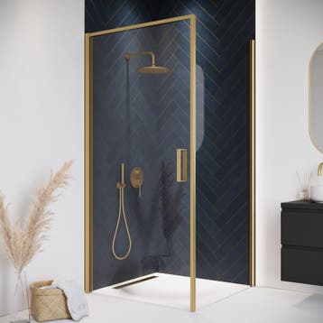 Douchecabine Alava 80 x 80 x 190 cm Goud, Verzenden, Nieuw, Douche