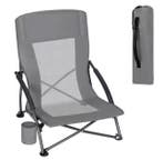 Opvouwbare Campingstoel met Armleuningen en Bekerhouder, Verzenden, Nieuw