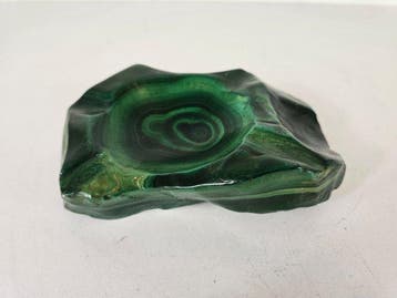 malachiet Gepolijste - Hoogte: 4.5 cm - Breedte: 15.5 cm-