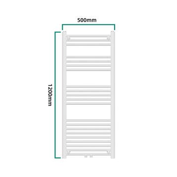 [neu.haus] Handdoekradiator Voss 120x50x3 cm wit, Verzenden, Nieuw