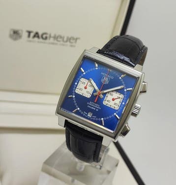 TAG Heuer - Monaco “Blue Dial” Calibre 12 - CAW2111 - Heren