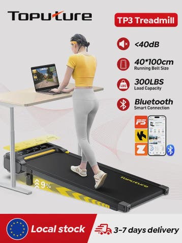 Toputure TP3 Walking Pad Loopband - 10 km/u, 9% Incline, 2.5, Verzenden, Nieuw