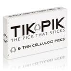 Tik Pik - Celluloid plectrum - 6-pack - Thin  0.46 mm, Verzenden, Nieuw, Akoestische gitaar